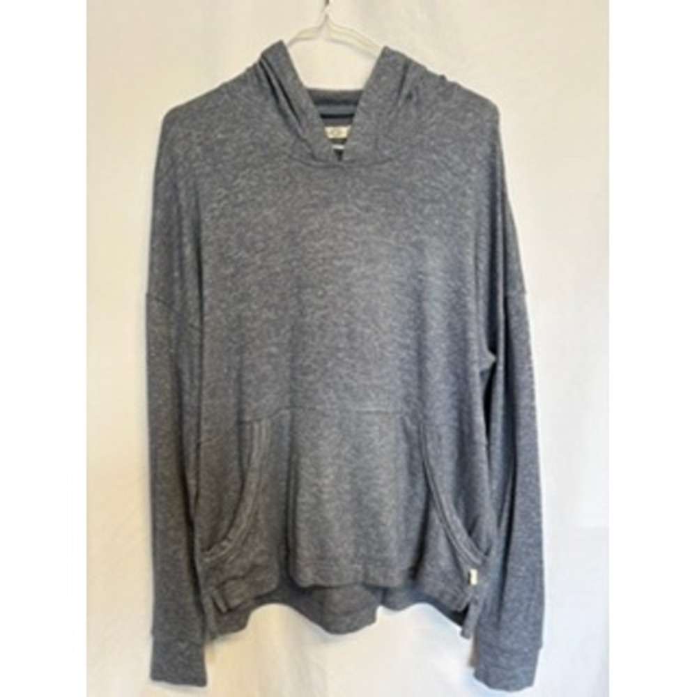 UGG Australia Womens Blue Heathered Lounge Hoodie Pullover Large 1117990
